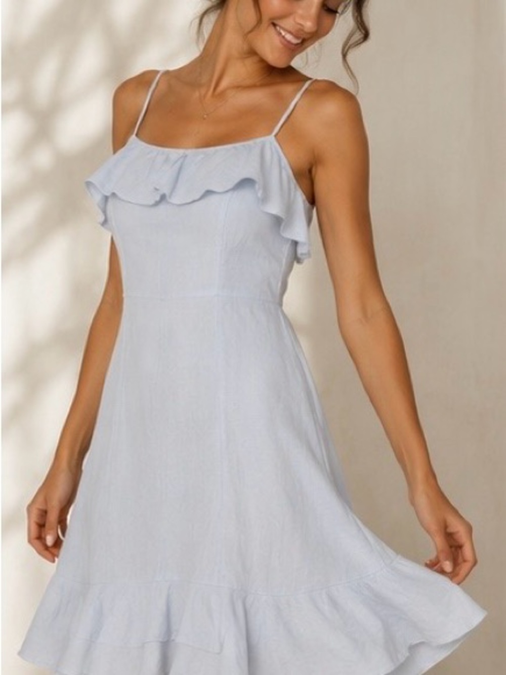 Cute ruffled mini